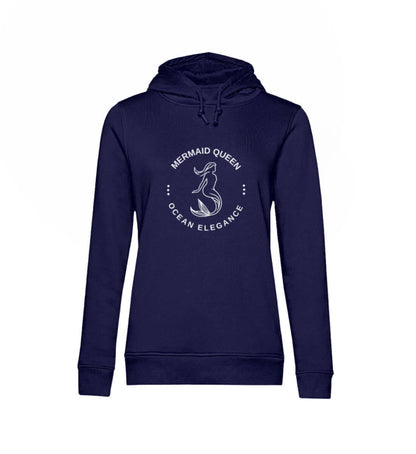 Maritime Kleidung Mermaid Queen - Damen Bio Hoodie Farbe: Navy