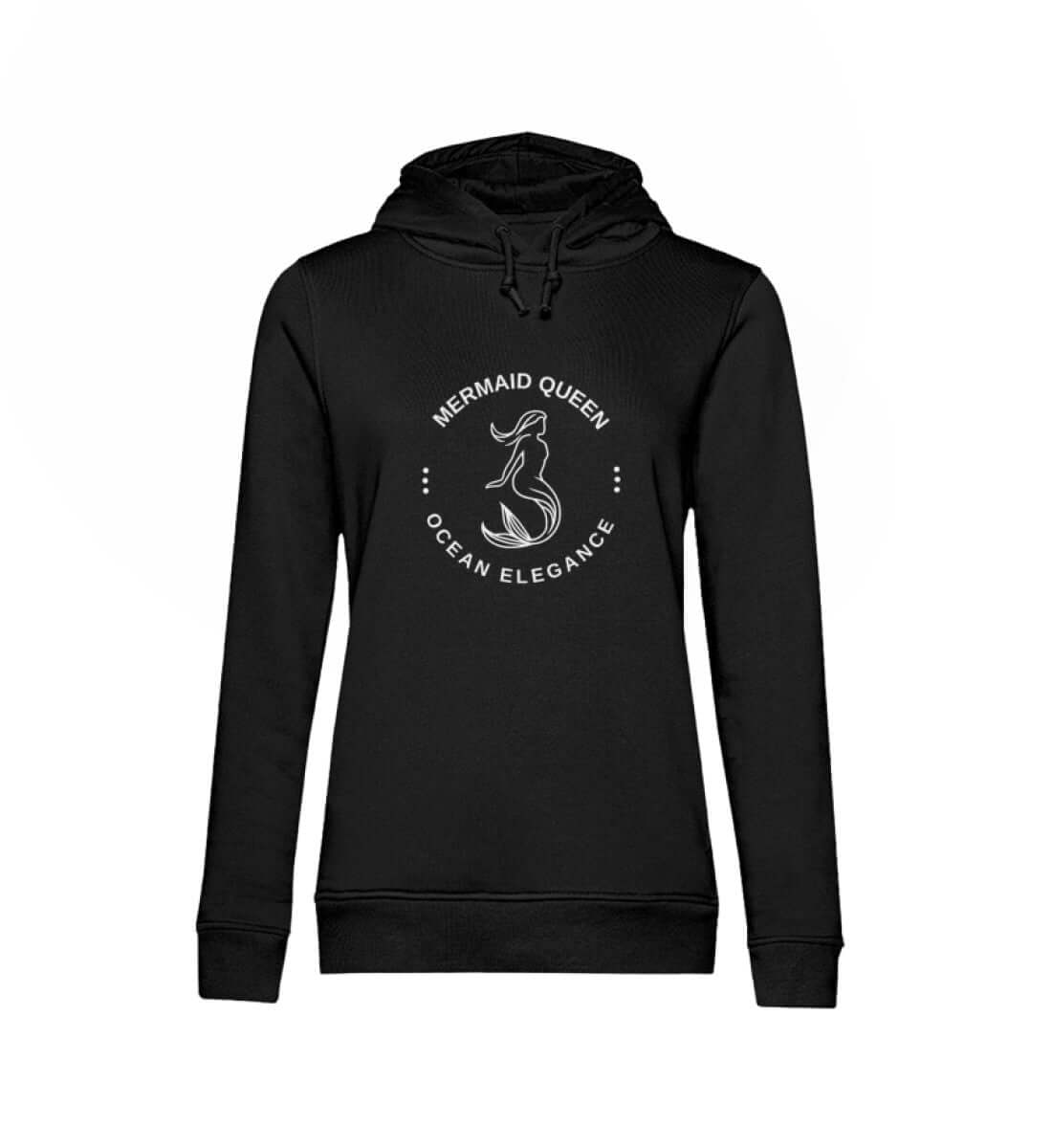 Maritime Kleidung Mermaid Queen - Damen Bio Hoodie Farbe: Black