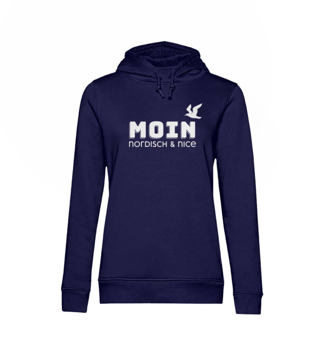 Maritime Mode Moin - nordisch & nice - Damen Bio Hoodie Farbe: Navy