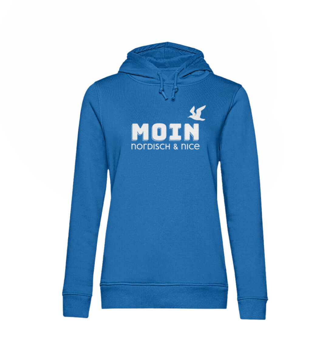 Maritime Mode Moin - nordisch & nice - Damen Bio Hoodie Farbe: Royal Blue