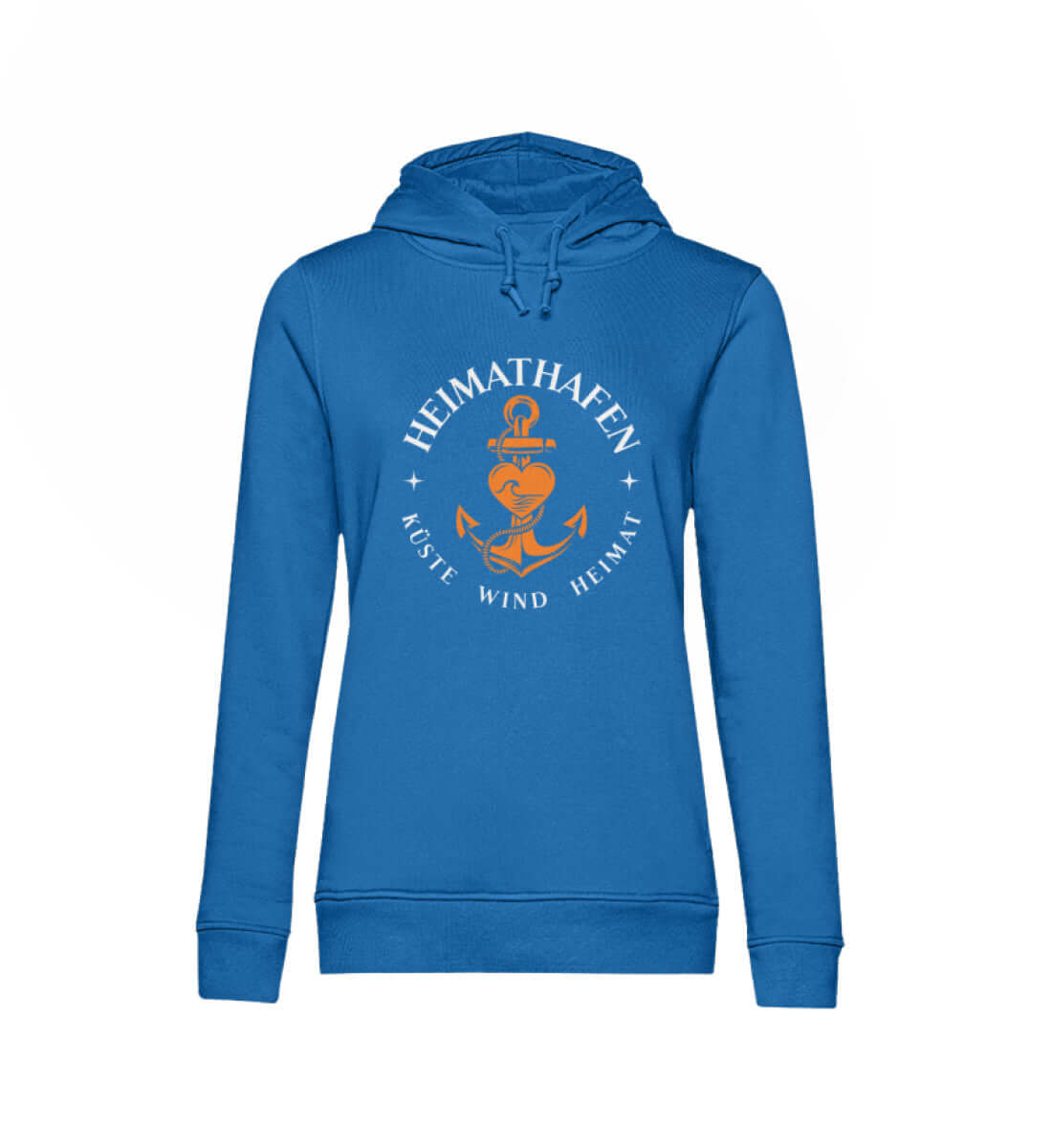 Maritime Mode Heimathafen Küste Heimat - Damen Bio Hoodie Farbe: Royal Blue