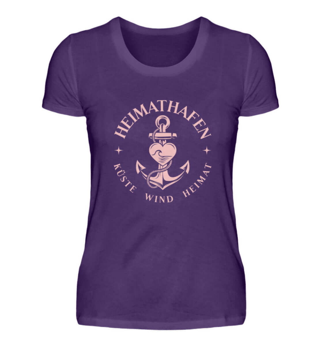 Maritime Mode Heimathafen Küste Wind Heimat - Damen Premium T-Shirt Farbe: Urban Purple