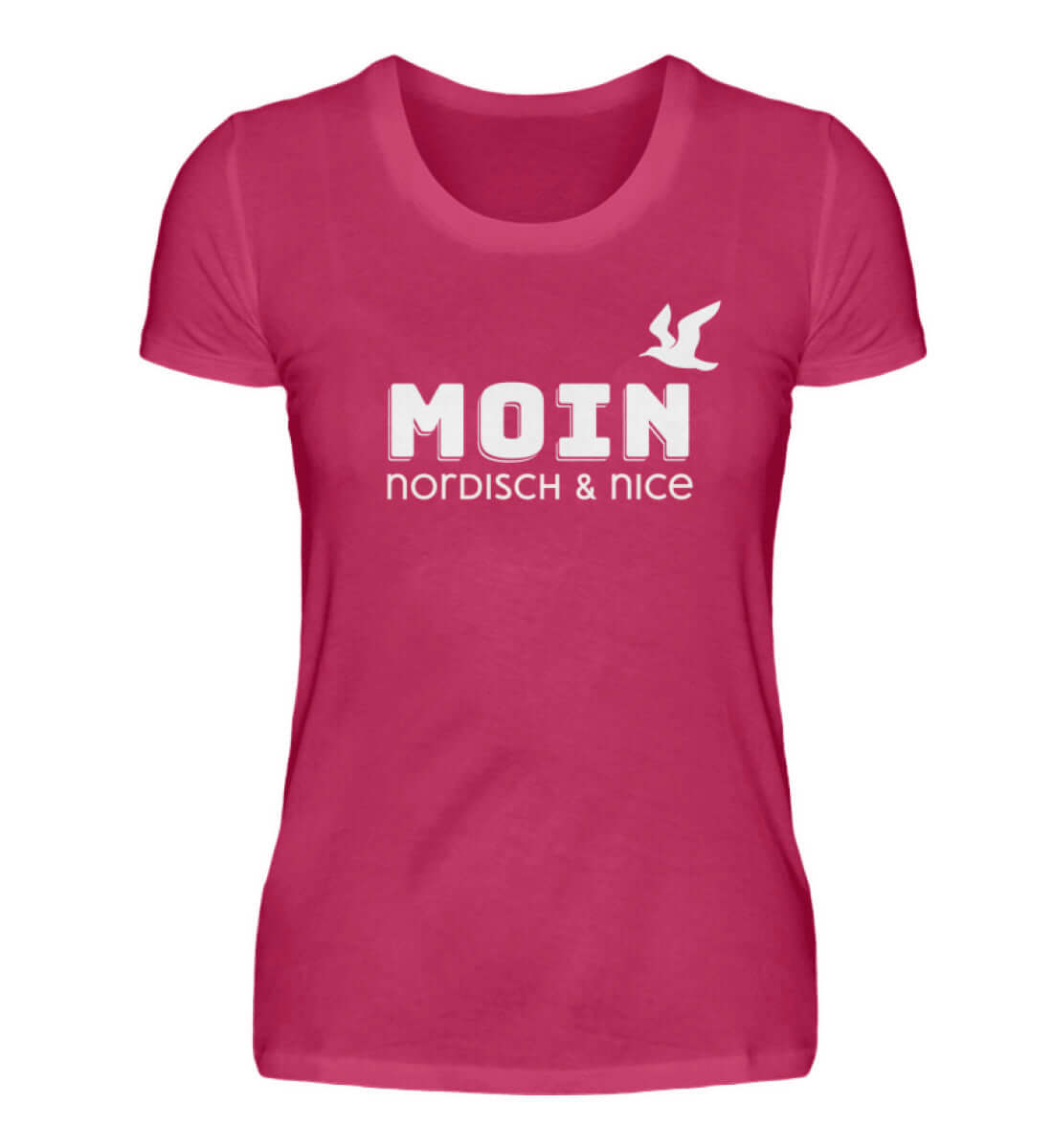 Maritime Mode Moin - nordisch & nice - Damen Premium T-Shirt lang Farbe: Sorbet