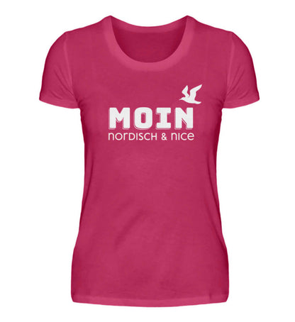 Maritime Mode Moin - nordisch & nice - Damen Premium T-Shirt lang Farbe: Sorbet