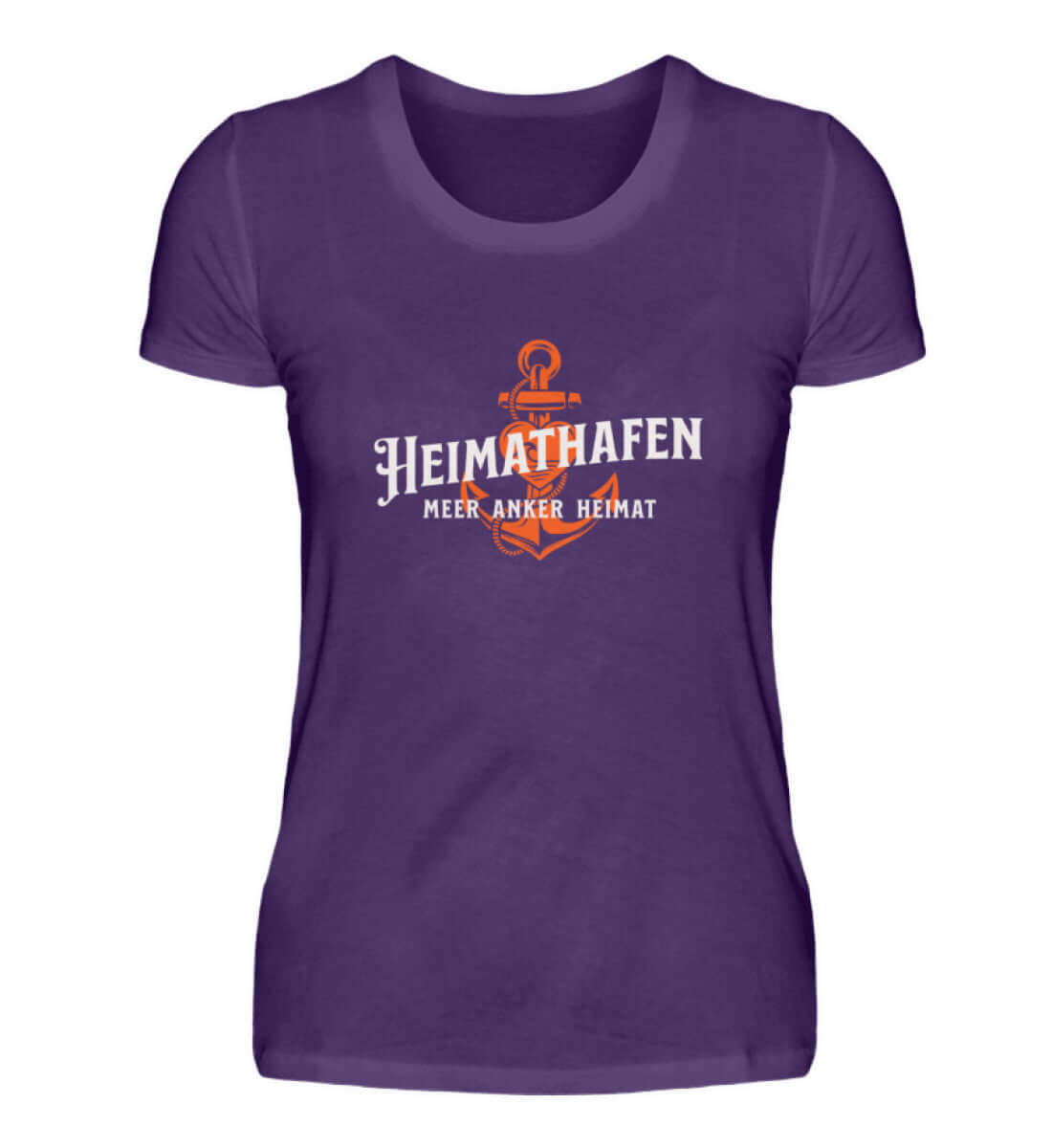 Maritime Mode Heimathafen Meer Anker Heimat - Damen Premium T-Shirt Farbe: Urban Purple