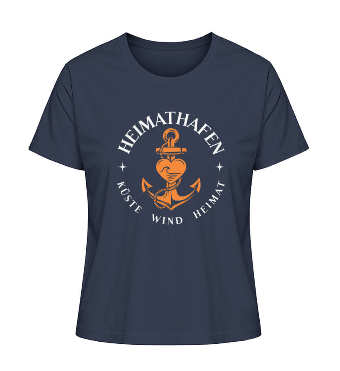 Maritime Mode Heimathafen Küste Heimat - Damen Premium Bio T-Shirt Farbe: French Navy