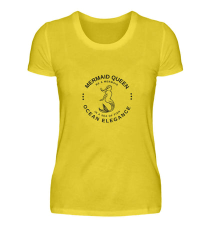 Maritime Kleidung Mermaid Queen - Damen Premium T-Shirt lang Farbe: Gold