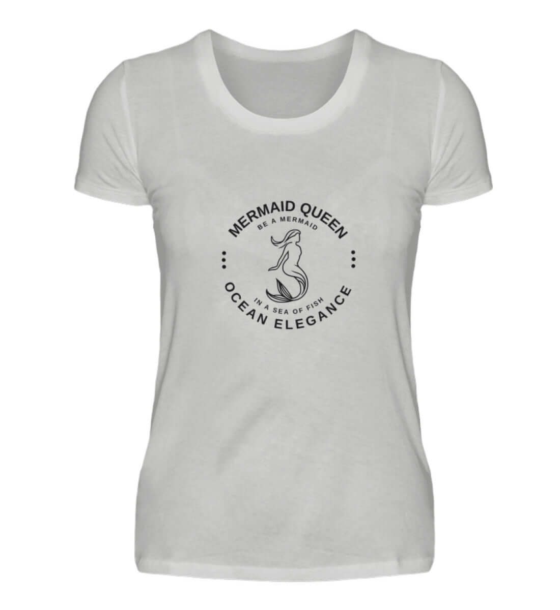 Maritime Kleidung Mermaid Queen - Damen Premium T-Shirt lang Farbe: Sport Grey