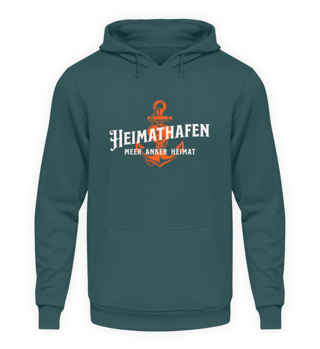 Maritime Mode Heimathafen Anker Heimat - Basic Unisex Hoodie Farbe: Airforce Blue