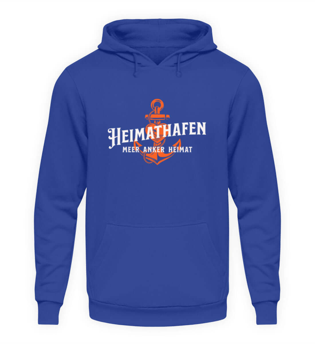 Maritime Mode Heimathafen Anker Heimat - Basic Unisex Hoodie Farbe: Royal Blue