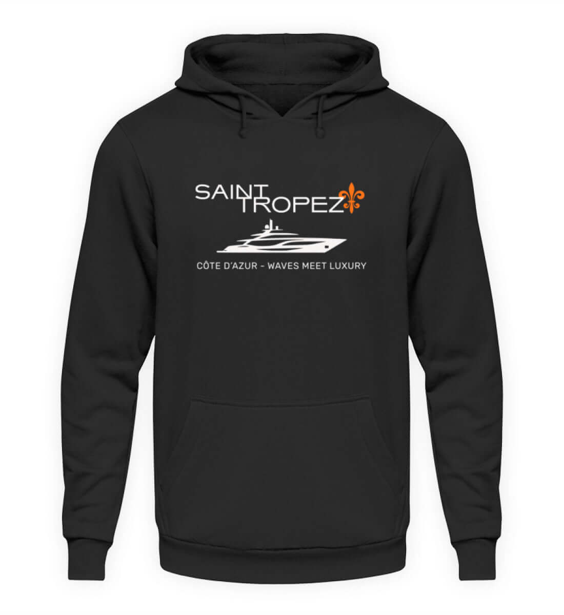 Maritime Mode Saint Tropez Luxury - Basic Unisex Hoodie Farbe: Deep Black