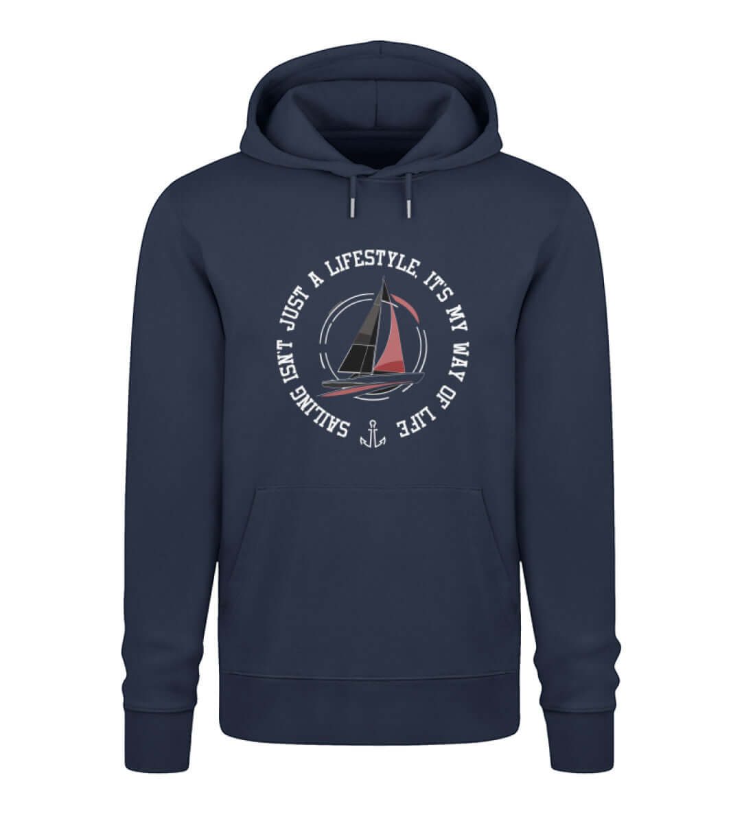 Maritime Mode Sailing Lifestyle - Way of Life - Bio Unisex Premium Hoodie Farbe: French Navy