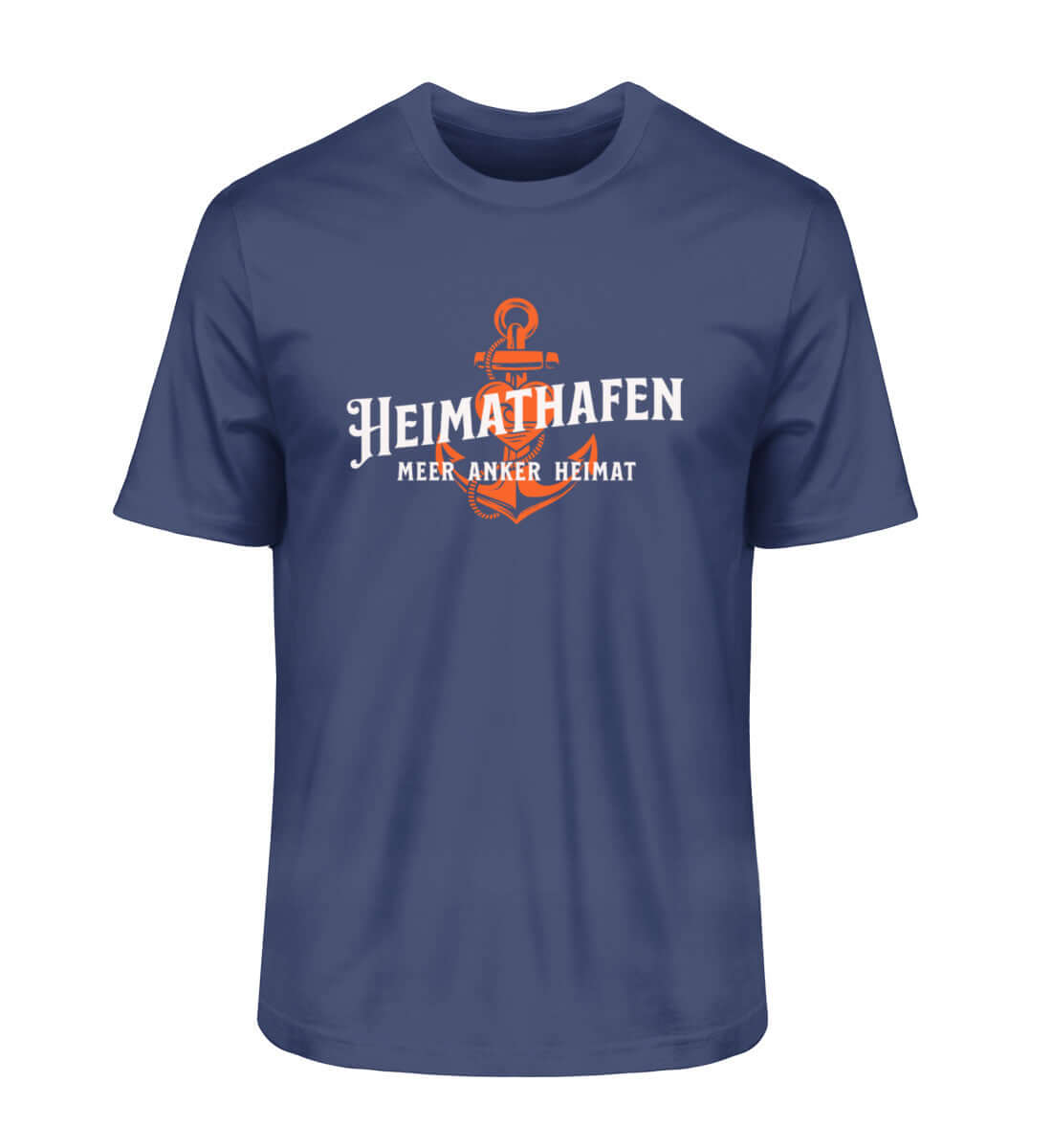 Maritime Mode Heimathafen 2.0 - Herren Bio Premium T-Shirt Farbe: French Navy