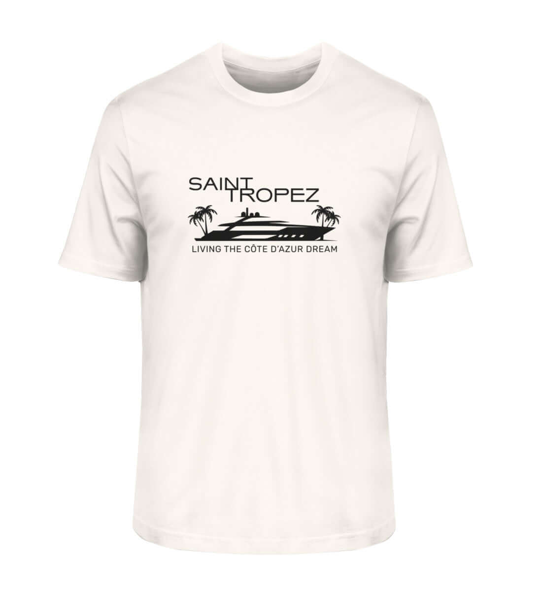 Maritime Mode St. Tropez - Herren Bio Premium T-Shirt Farbe: Vintage White