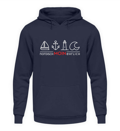 Maritime Mode Moin nordisch, ehrlich - Basic Unisex Hoodie Farbe: Oxford Navy