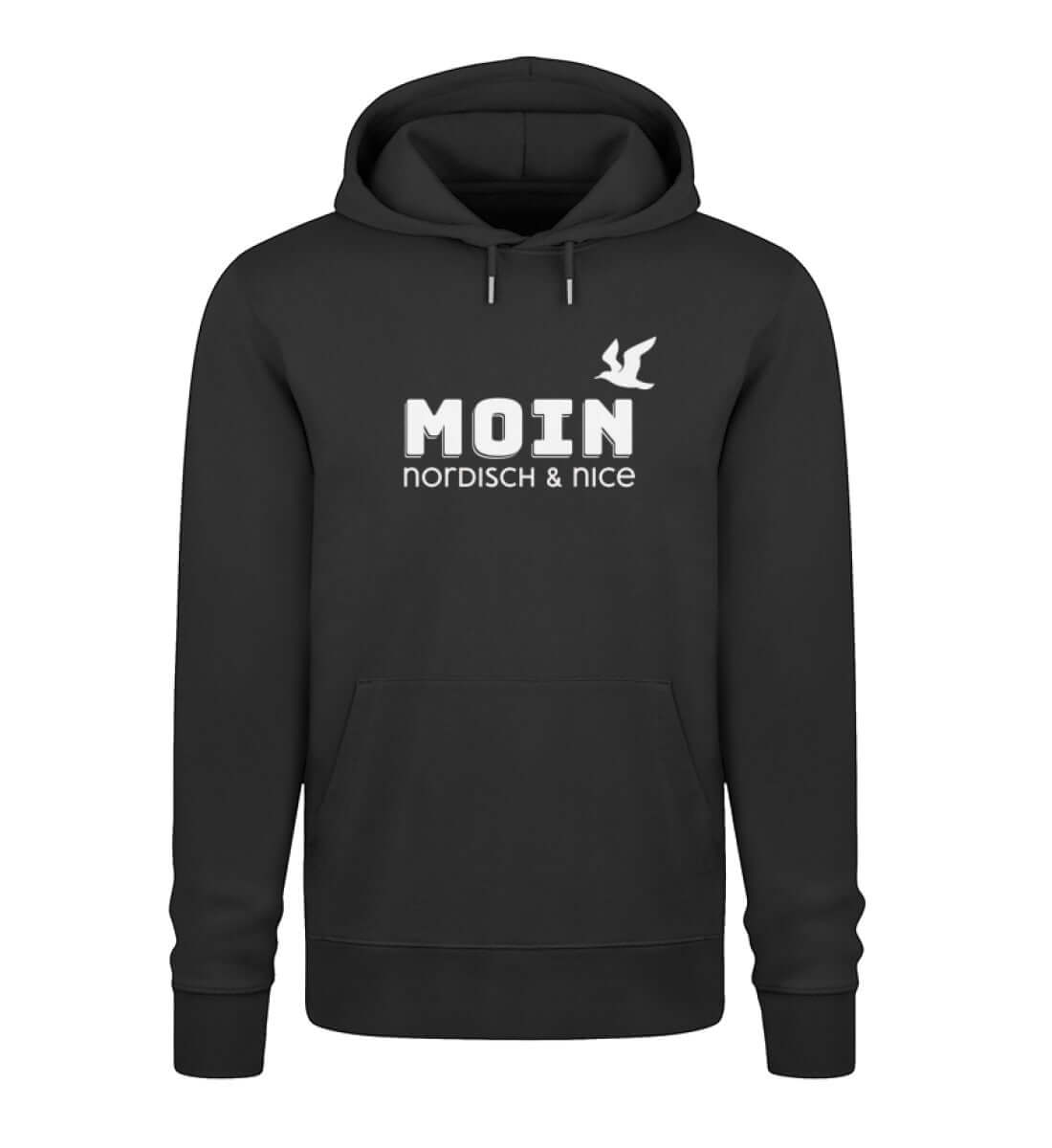 Maritime Mode Moin - nordisch & nice - Bio Unisex Premium Hoodie Farbe: Black