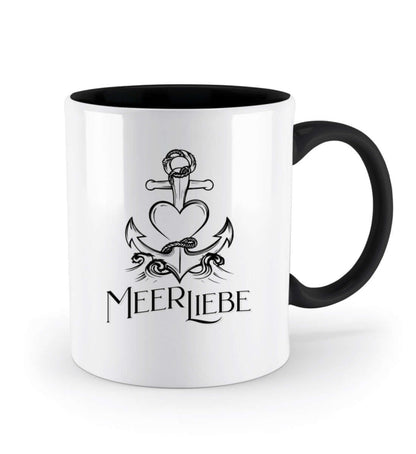 Maritime Tasse - Geschenkidee - MeerLiebe - Zweifarbige Tasse