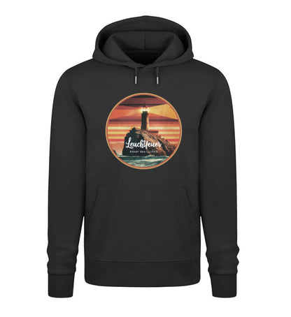 Leuchtfeuer - maritimes Unisex Premium Hoodie schwarz - Leuchtturm