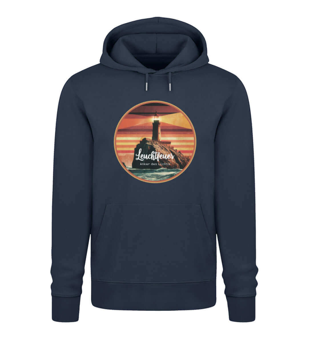 Leuchtfeuer - maritimes Unisex Premium Hoodie blau - Leuchtturm