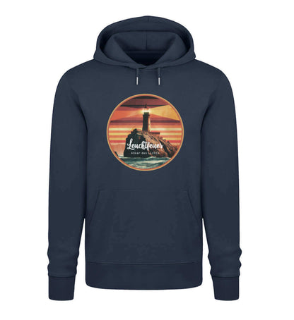 Leuchtfeuer - maritimes Unisex Premium Hoodie blau - Leuchtturm