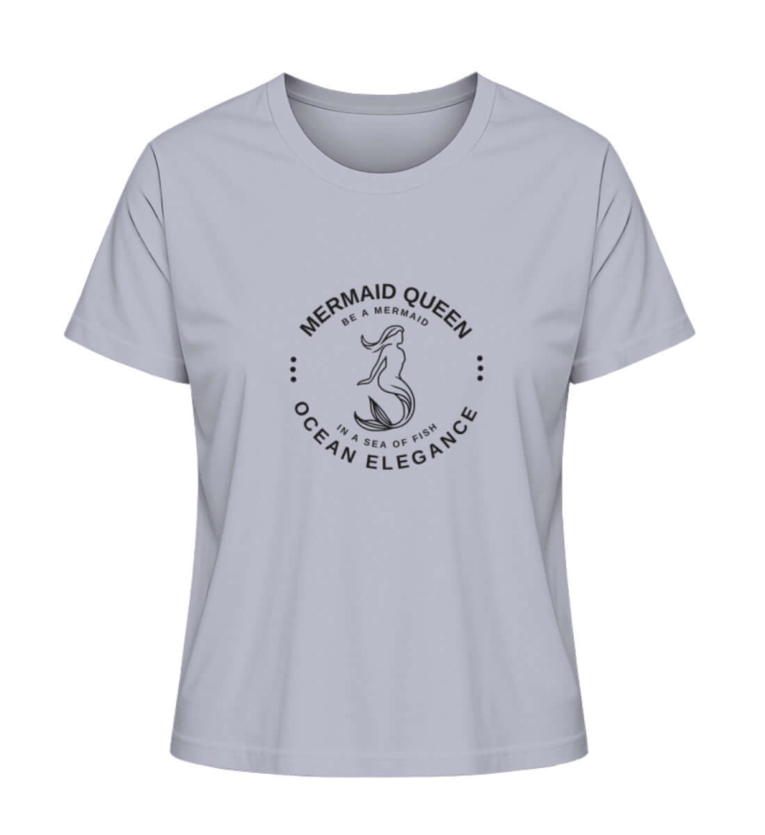 Mermaid Queen - modisches maritimes Damen T-Shirt Farbe: Lavender mit für echte Meerjungfrauen Fans