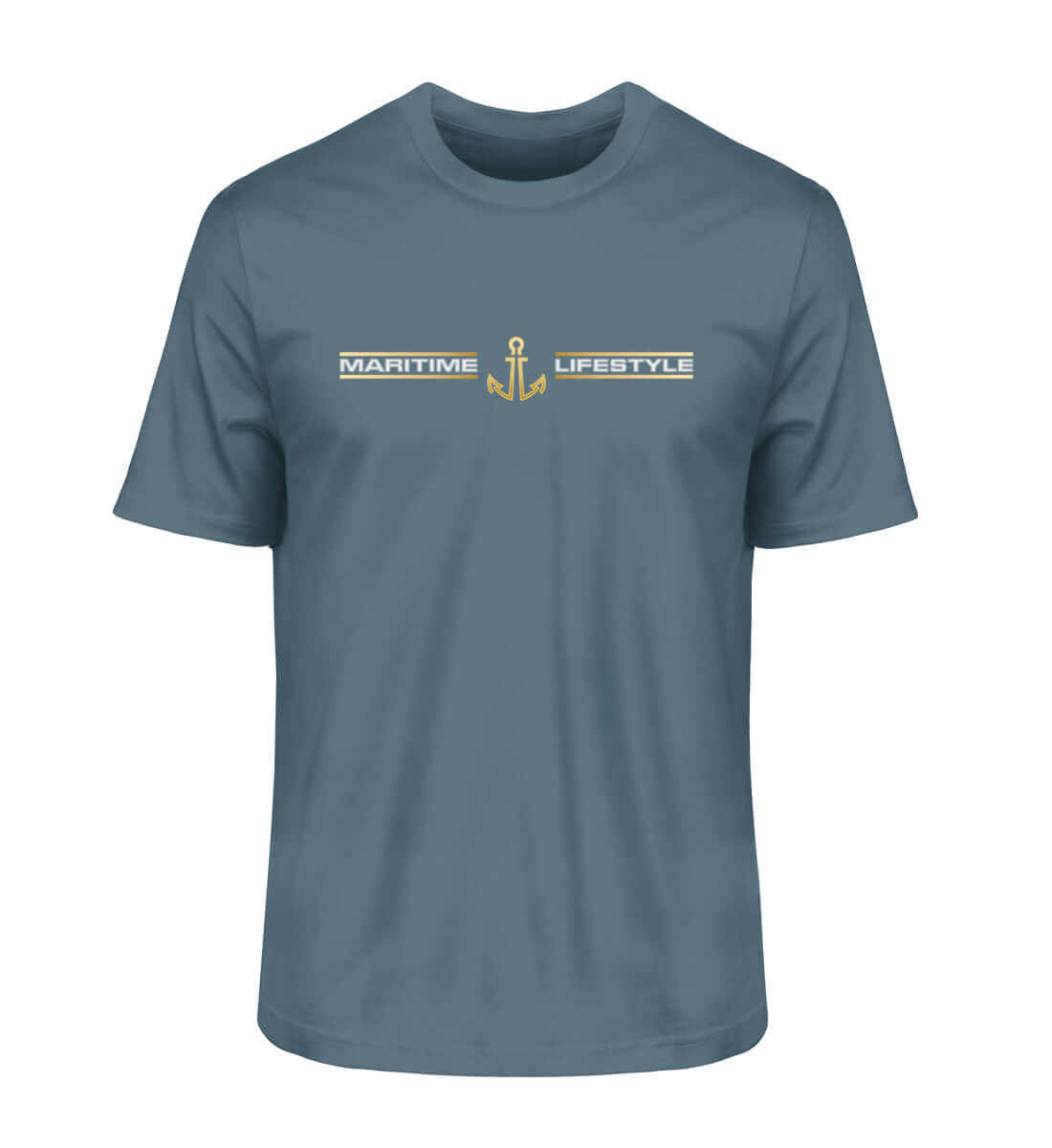 Maritime Lifestyle Gold - Herren Bio Premium T-Shirt stargazer