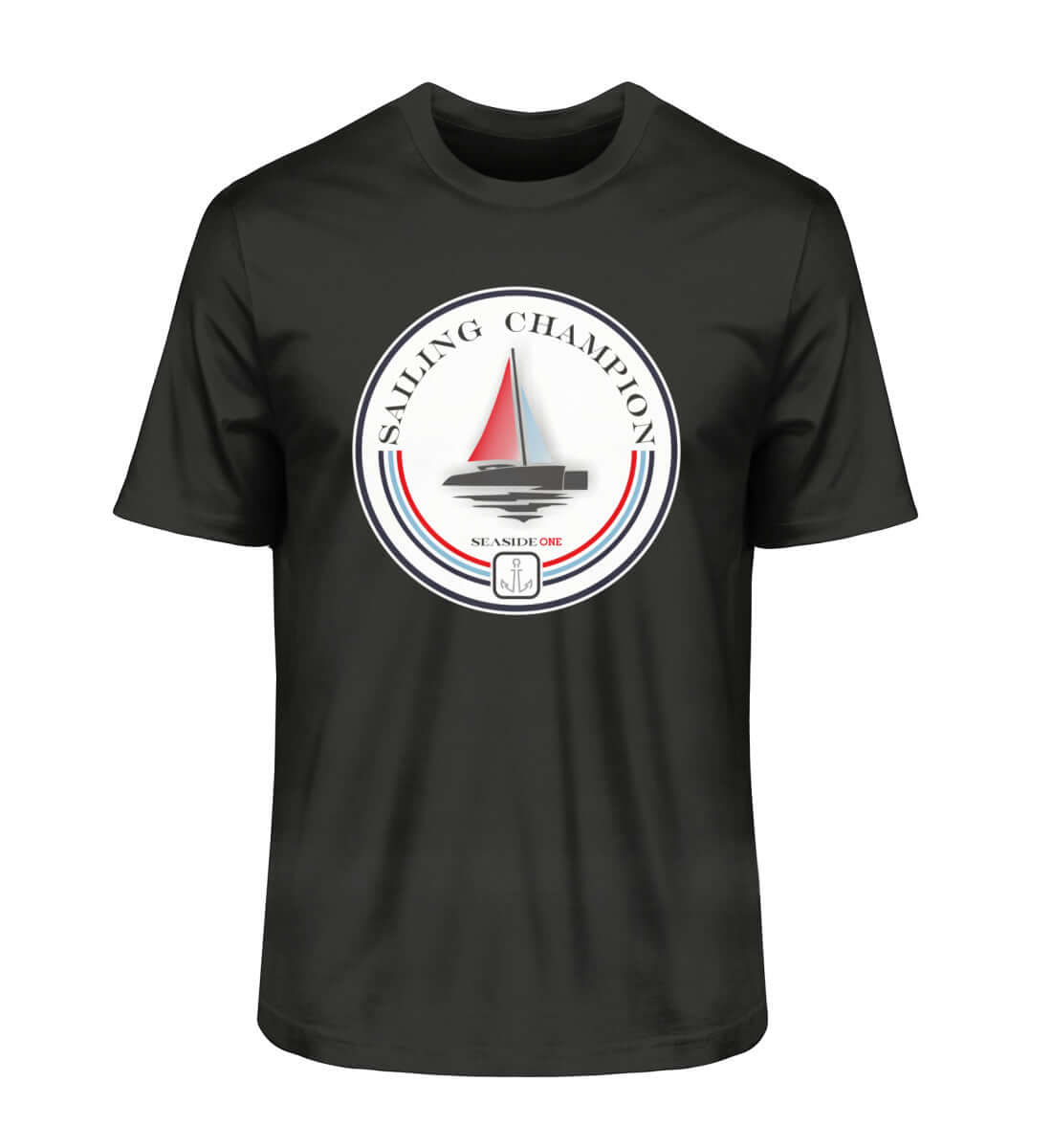 Sailing Champion - maritimes Herren Bio Premium T-Shirt schwarz