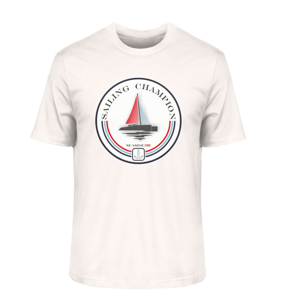 Sailing Champion - maritimes Herren Bio Premium T-Shirt weiss vintage