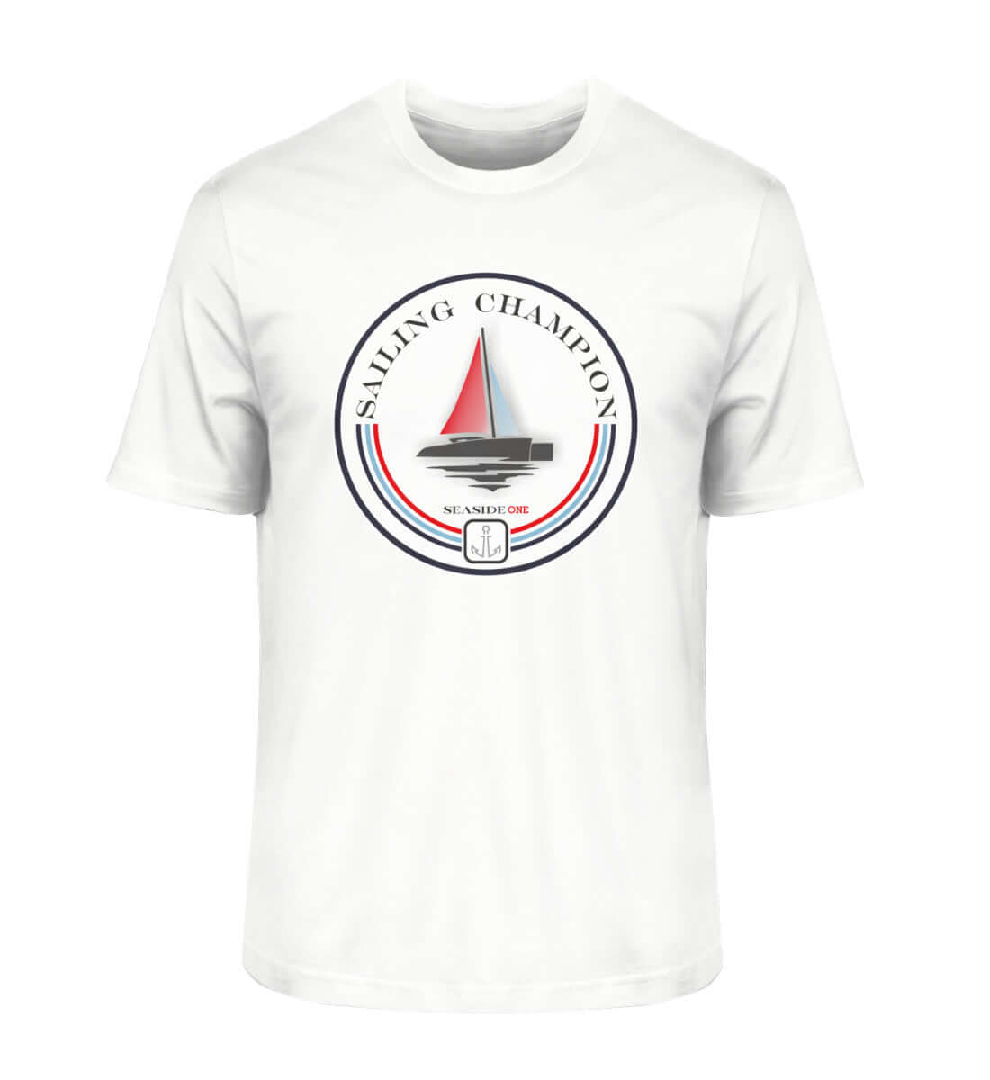 Sailing Champion - maritimes Herren Bio Premium T-Shirt weiss