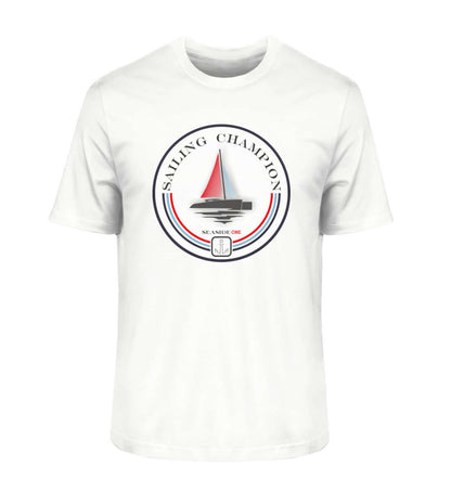 Sailing Champion - maritimes Herren Bio Premium T-Shirt weiss