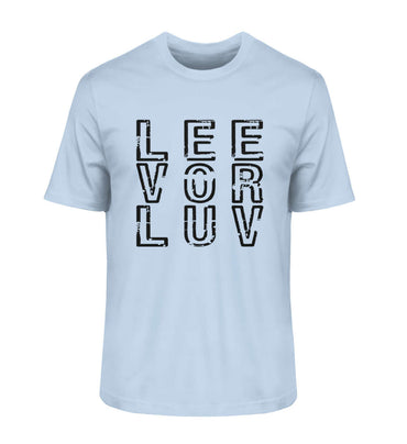 maritime Mode Helles LEE vor LUV Shirt - Herren Premium Bio Shirt in der modischen Farbe: Blue Soul nur für Segler mit Humor