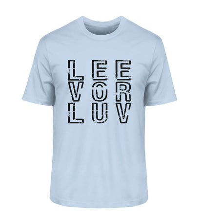 maritime Mode Helles LEE vor LUV Shirt - Herren Premium Bio Shirt in der modischen Farbe: Blue Soul nur für Segler mit Humor