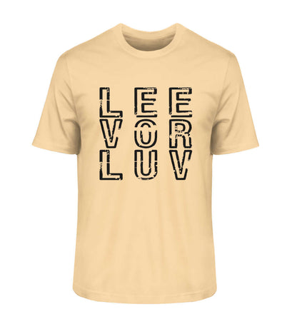 maritime Mode Helles LEE vor LUV Shirt - Herren Premium Bio Shirt in der modischen Farbe: Nispero nur für Segler mit Humor