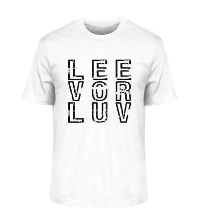 maritime Mode Helles LEE vor LUV Shirt - Herren Premium Bio Shirt in der modischen Farbe: White nur für Segler mit Humor