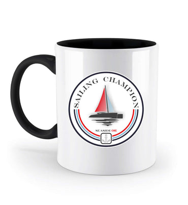 Sailing Champion - zweifarbige maritime Tasse