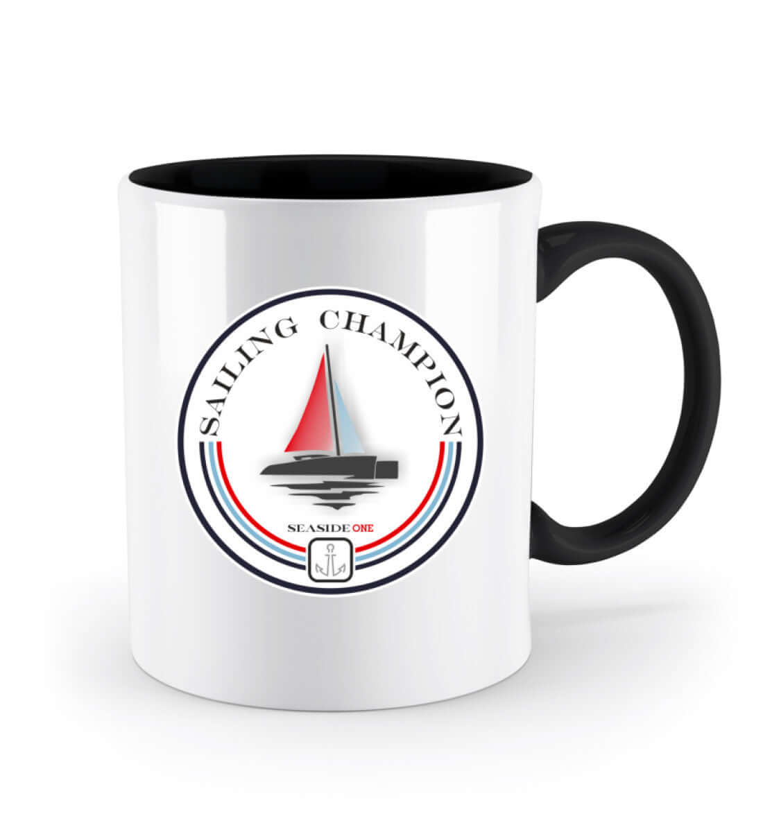  Sailing Champion - zweifarbige maritime Tasse 2 Seite