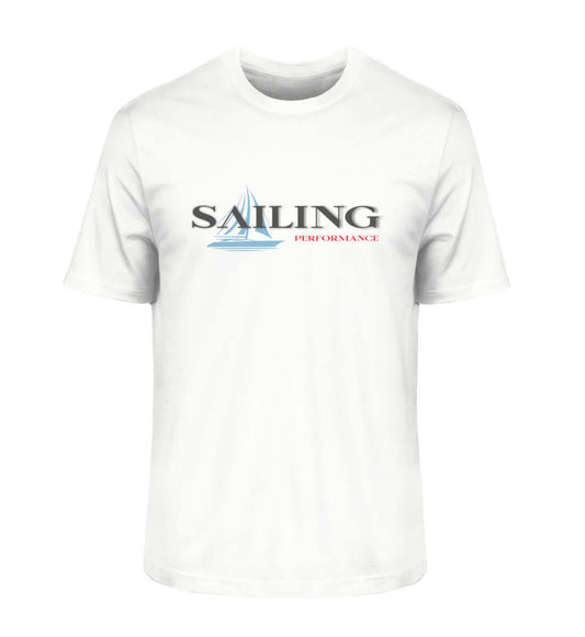 Sailing Performance 2.0 White - maritimes Herren Bio Premium T-Shirt weiss