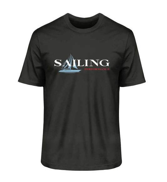 Sailing Performance - maritimes Herren Bio Premium T-Shirt schwarz