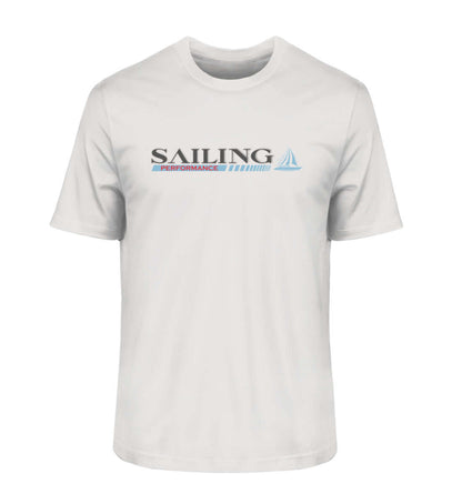 Sailing Performance White - maritimes Herren Bio Premium T-Shirt hellgrau